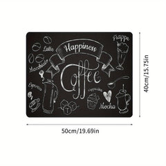 Coffee Dish Drying Mat Non Slip Absorbent Wear resistant