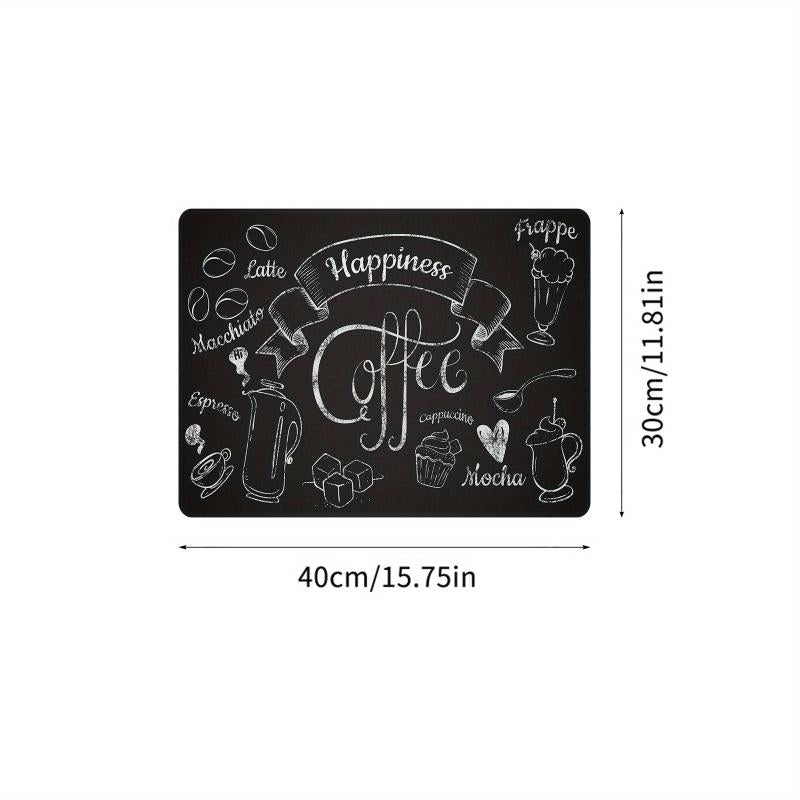 Coffee Dish Drying Mat Non Slip Absorbent Wear resistant