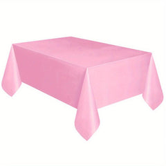 Plastic Tablecloth Disposable Table Cover Rectangle Solid Table Cloth