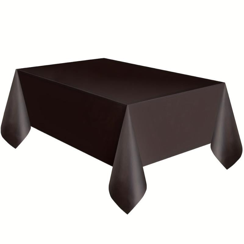 Plastic Tablecloth Disposable Table Cover Rectangle Solid Table Cloth
