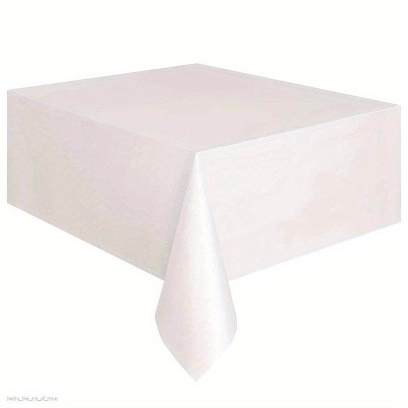 Plastic Tablecloth Disposable Table Cover Rectangle Solid Table Cloth