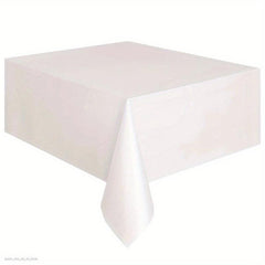 Plastic Tablecloth Disposable Table Cover Rectangle Solid Table Cloth