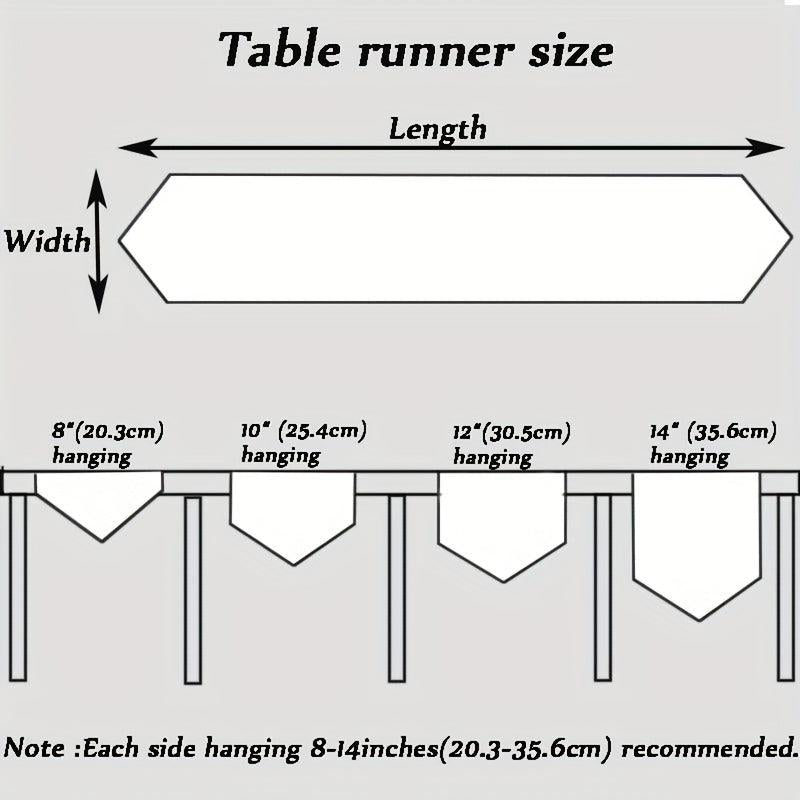 Polyester Table Runner with Colorful Embroidery Flowers Lace Fringe