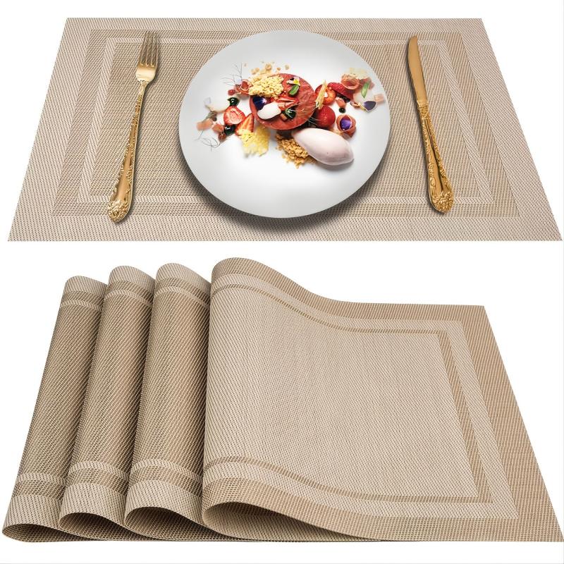 Woven Placemats for Dining Table Boho Decor Plastic Place Mats