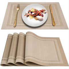 Woven Placemats for Dining Table Boho Decor Plastic Place Mats