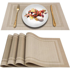 Woven Placemats for Dining Table Boho Decor Plastic Place Mats