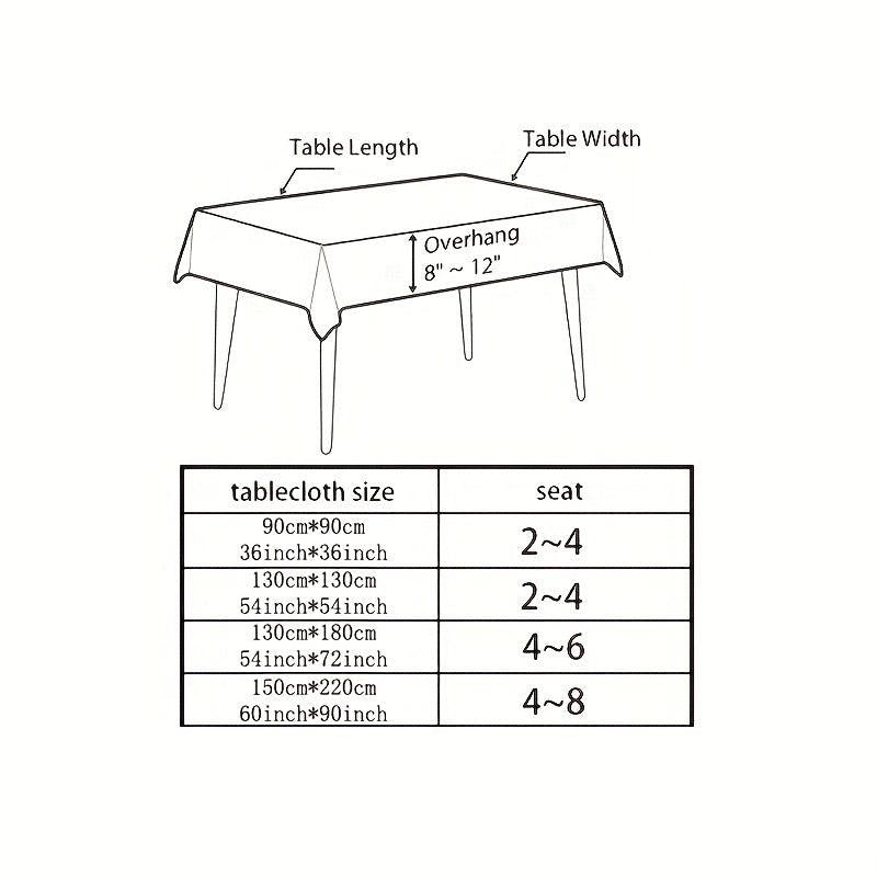 Jacquard Tablecloth Embroidery Dustproof Solid Rectangular Decorative Tablecloth