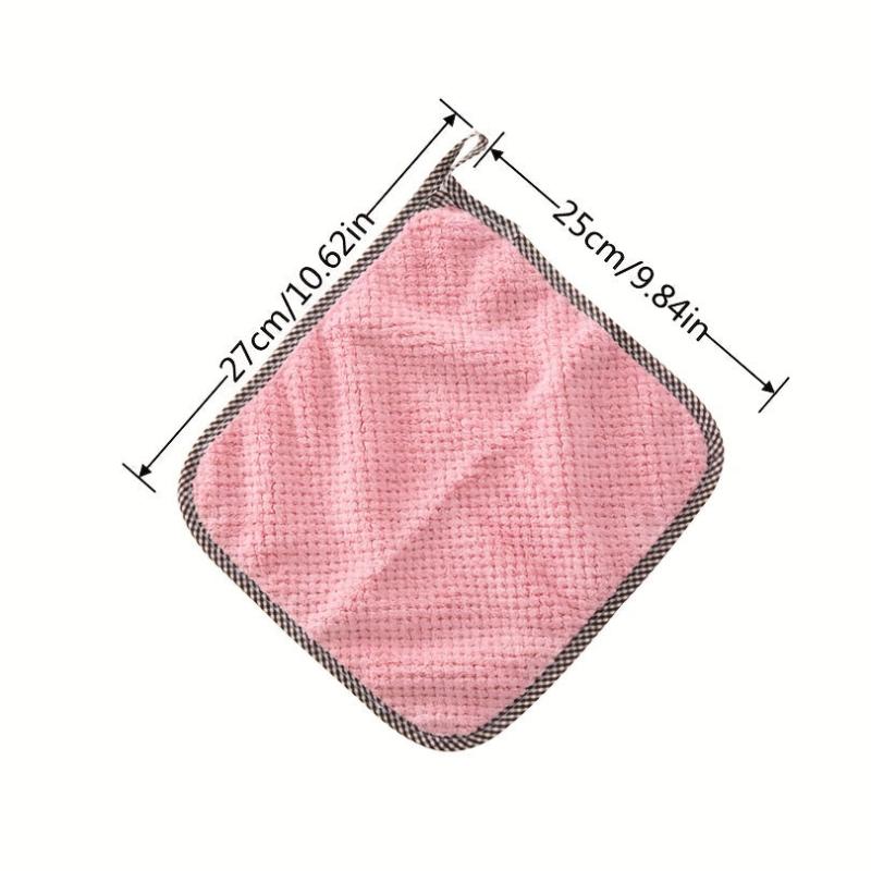 Absorbent Non-stick Dishwashing Cloth Kitchen Towels Mixed Color