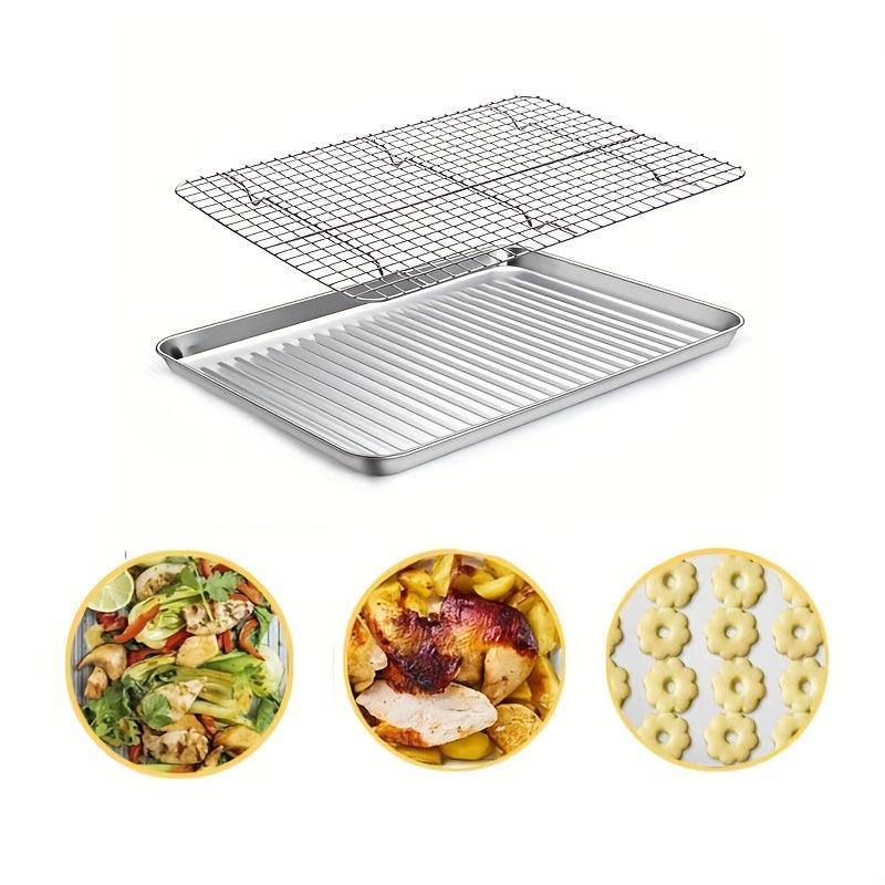 Stainless Steel Baking Sheet & Cooling Rack Set