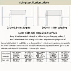 Chinese Knot Embroidered Tablecloth Viscose Table Cover Tassel Runner