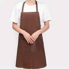 Polyester Apron with Pockets & Adjustable Halter