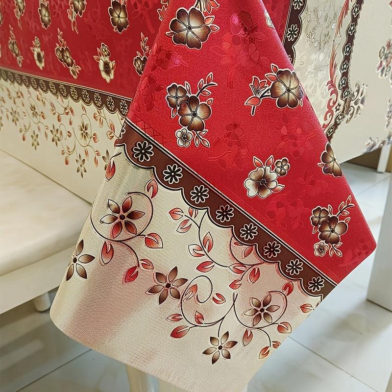 PVC Table Cover Antifouling Waterproof Tablecloth