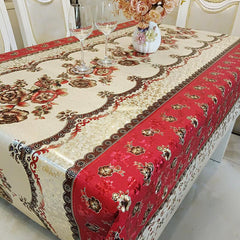 PVC Table Cover Antifouling Waterproof Tablecloth