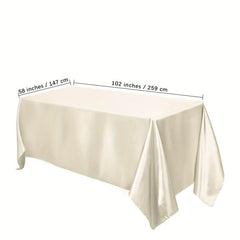 Polyester Tablecloth Satin Table Cover Hotel Banquet Wedding Decoration