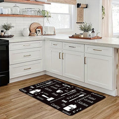 Non Slip Gothic Pattern Kitchen Rug 23.62 x 70.86 Inches
