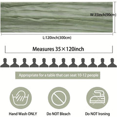 Polyester Table Runner Balinese Pleated Solid Cheesecloth Table Cover