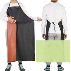 2pcs PVC Apron Kitchen Sleeve Waterproof Soft Leather Adult Food Labor Protectio