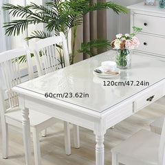 Polyester Tablecloth Protector Clear Plastic Cover PVC Topper Surface Protection
