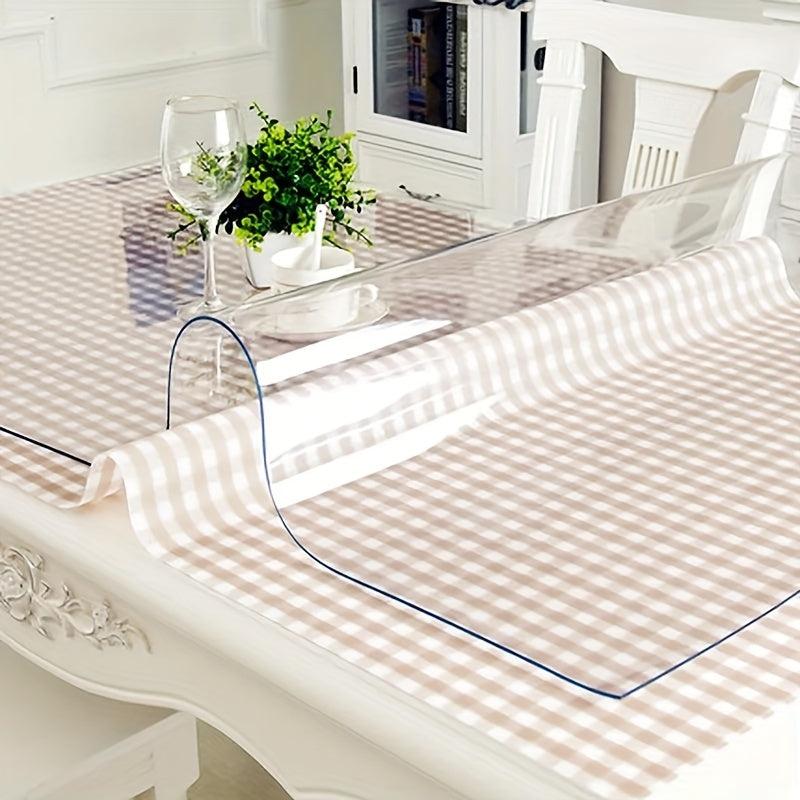 Polyester Tablecloth Protector Clear Plastic Cover PVC Topper Surface Protection