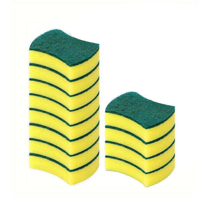 24pcs Scouring Sponge Cleaning Pad Dish Cloths Antibacterial Kitchen Towel