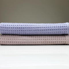 2pcs Solid Waffle Napkin Cloth Cotton Linen Tea Towel For Dining Table Decor