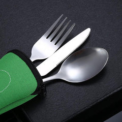 Vintage Stainless Steel Cutlery Set for Dining - 4pcs Tableware
