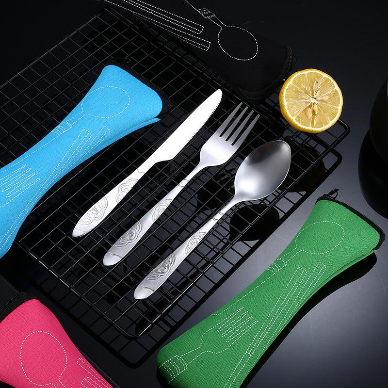 Vintage Stainless Steel Cutlery Set for Dining - 4pcs Tableware