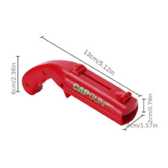 Funny Cap Gun Bottle Opener with Corkscrew for Parties