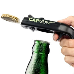 Funny Cap Gun Bottle Opener with Corkscrew for Parties