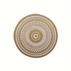Boho Jute Woven Place Mat Wave Pattern Heat Resistant Braided Thickened