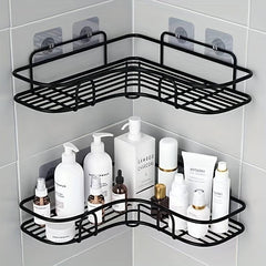 Bathroom Storage Rack Punch Corner Frame Shower Shelf