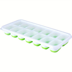 4pcs Silicone Ice Cube Mold with Spill-Resistant Lid