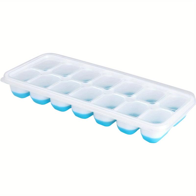 4pcs Silicone Ice Cube Mold with Spill-Resistant Lid