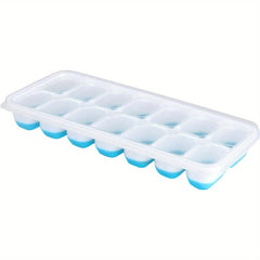 4pcs Silicone Ice Cube Mold with Spill-Resistant Lid
