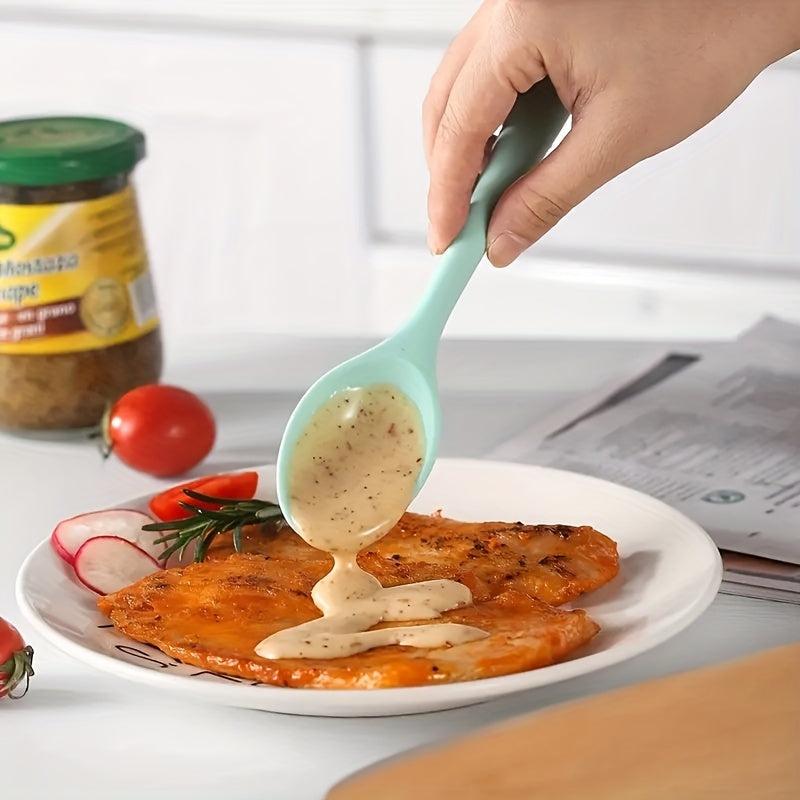 Silicone Soup Slotted Spoon for Buffet Dinner Party Banquet