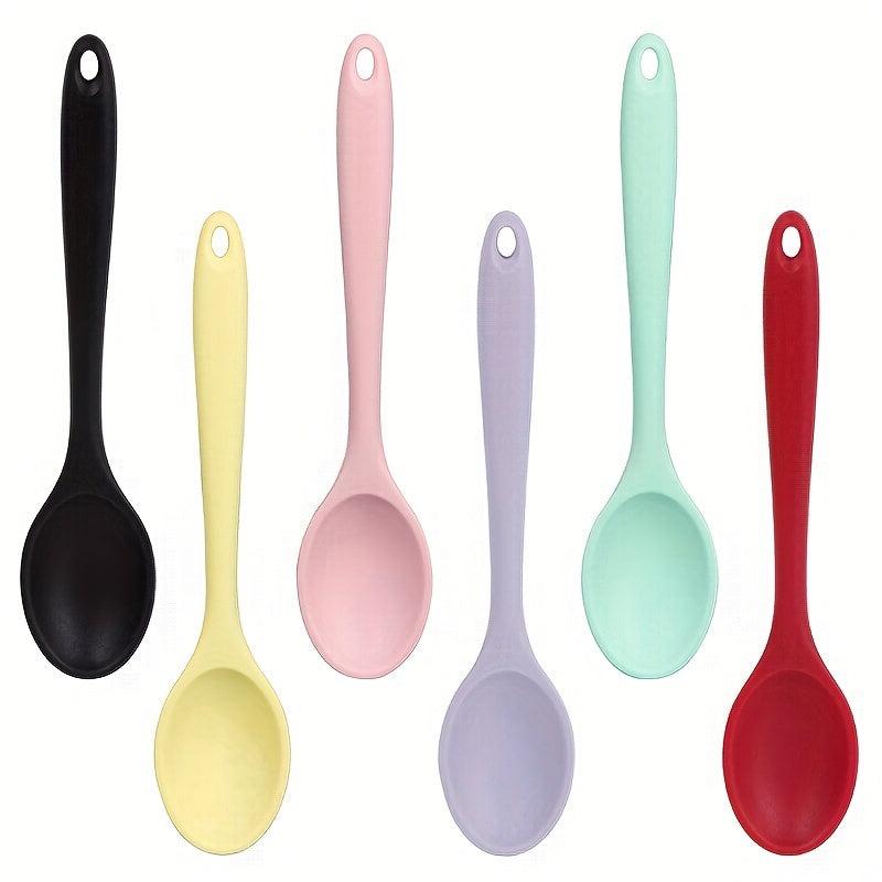 Silicone Soup Slotted Spoon for Buffet Dinner Party Banquet