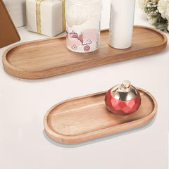 Wooden Fruit Tray Solid Wood Dessert Tray Multifunctional Snack Plate