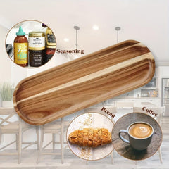 Wooden Fruit Tray Solid Wood Dessert Tray Multifunctional Snack Plate