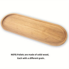 Wooden Fruit Tray Solid Wood Dessert Tray Multifunctional Snack Plate