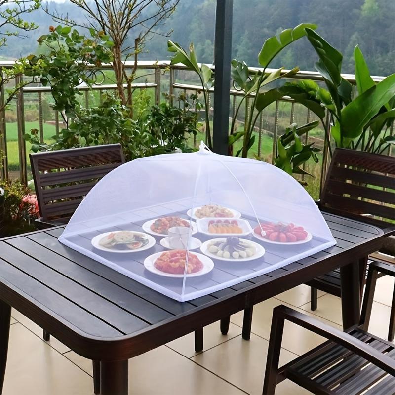 Foldable Food Mesh Cover Anti Fly Mosquito Pop Up Food Cover Umbrella