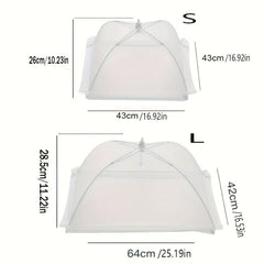Foldable Food Mesh Cover Anti Fly Mosquito Pop Up Food Cover Umbrella