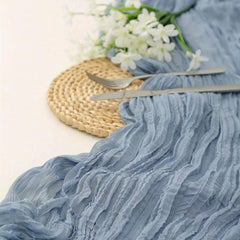 Boho Cheesecloth Table Runner for Weddings Bridal Showers Baby Showers
