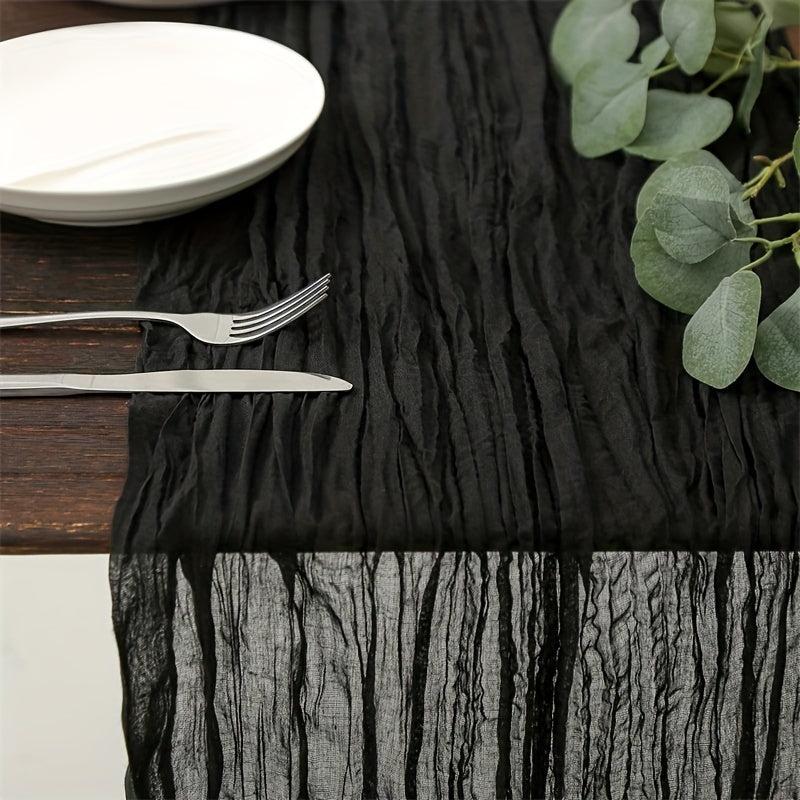 Boho Cheesecloth Table Runner for Weddings Bridal Showers Baby Showers