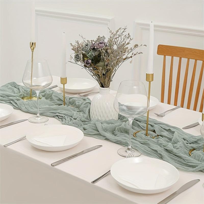 Boho Cheesecloth Table Runner for Weddings Bridal Showers Baby Showers