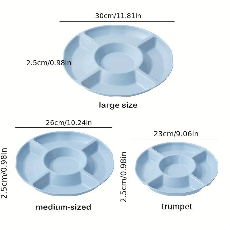 5 Compartment Candy Server Fruit Plate Nut Plate Snack Plate Divided Candy Plate