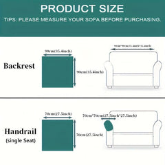 High Nordic Sherpa Sofa Slipcover Thick Plush Seat Anti Slip Cover