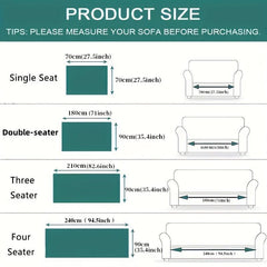 High Nordic Sherpa Sofa Slipcover Thick Plush Seat Anti Slip Cover