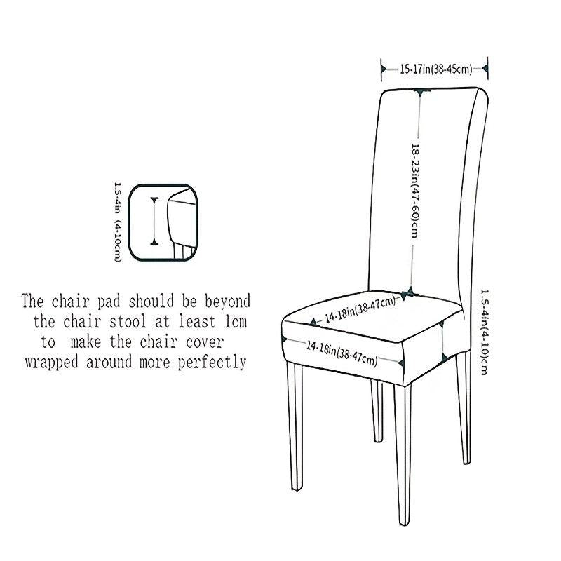 Geometric Printed Chair Cover Spandex Stretch for Dining R