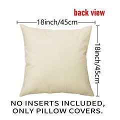 Autumn Pumpkin Linen Blend Throw Pillow Case for Living Room Bedroom Couch Sofa