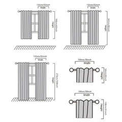 French Pastoral Gauze Curtain Rod Pocket for Living Room Bedroom